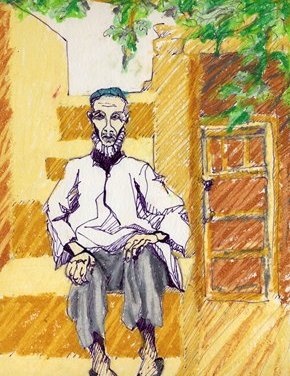 UYGUR GRANDFATHER BY CAROL FOLBRE